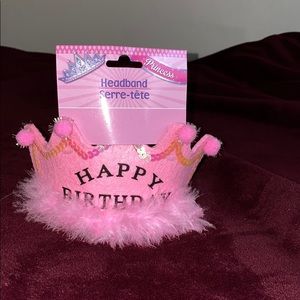 Princess Headband Happy Birthday Crown